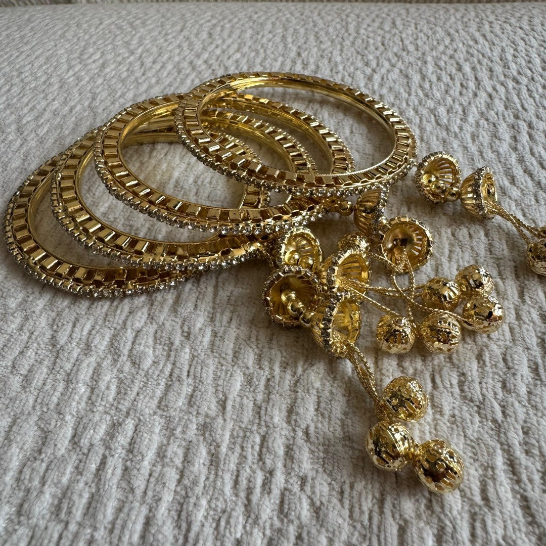 Adults Golden Hanging Bangles