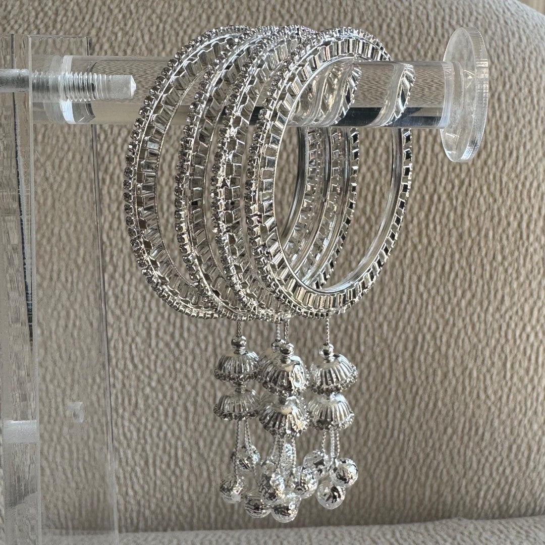 Adults Silver Hanging Bangles