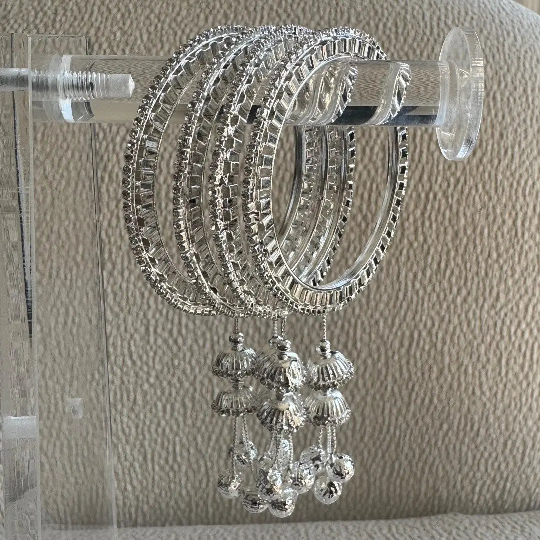 Adults Silver Hanging Bangles THE RAMADAN EDIT
