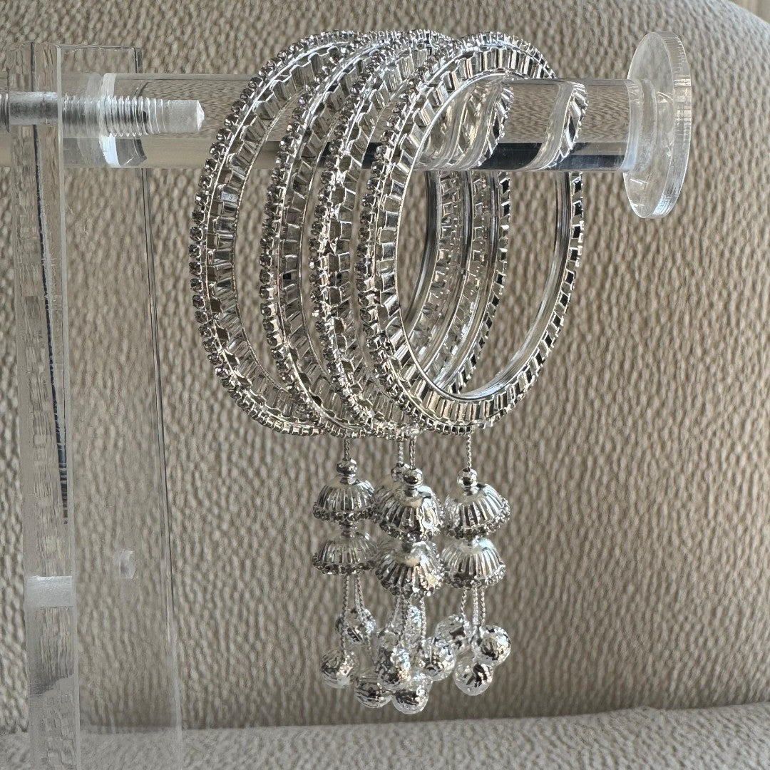 Adults Silver Hanging Bangles