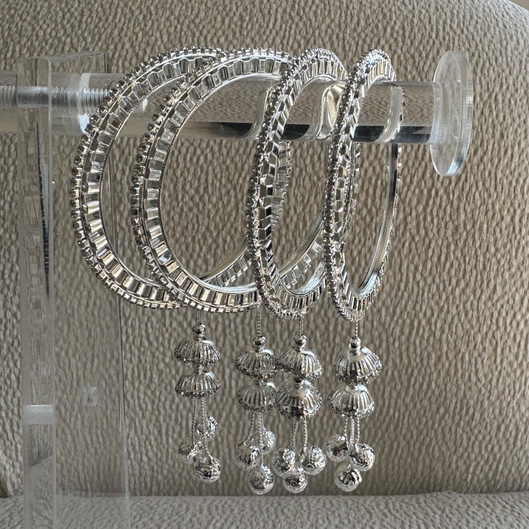 Adults Silver Hanging Bangles