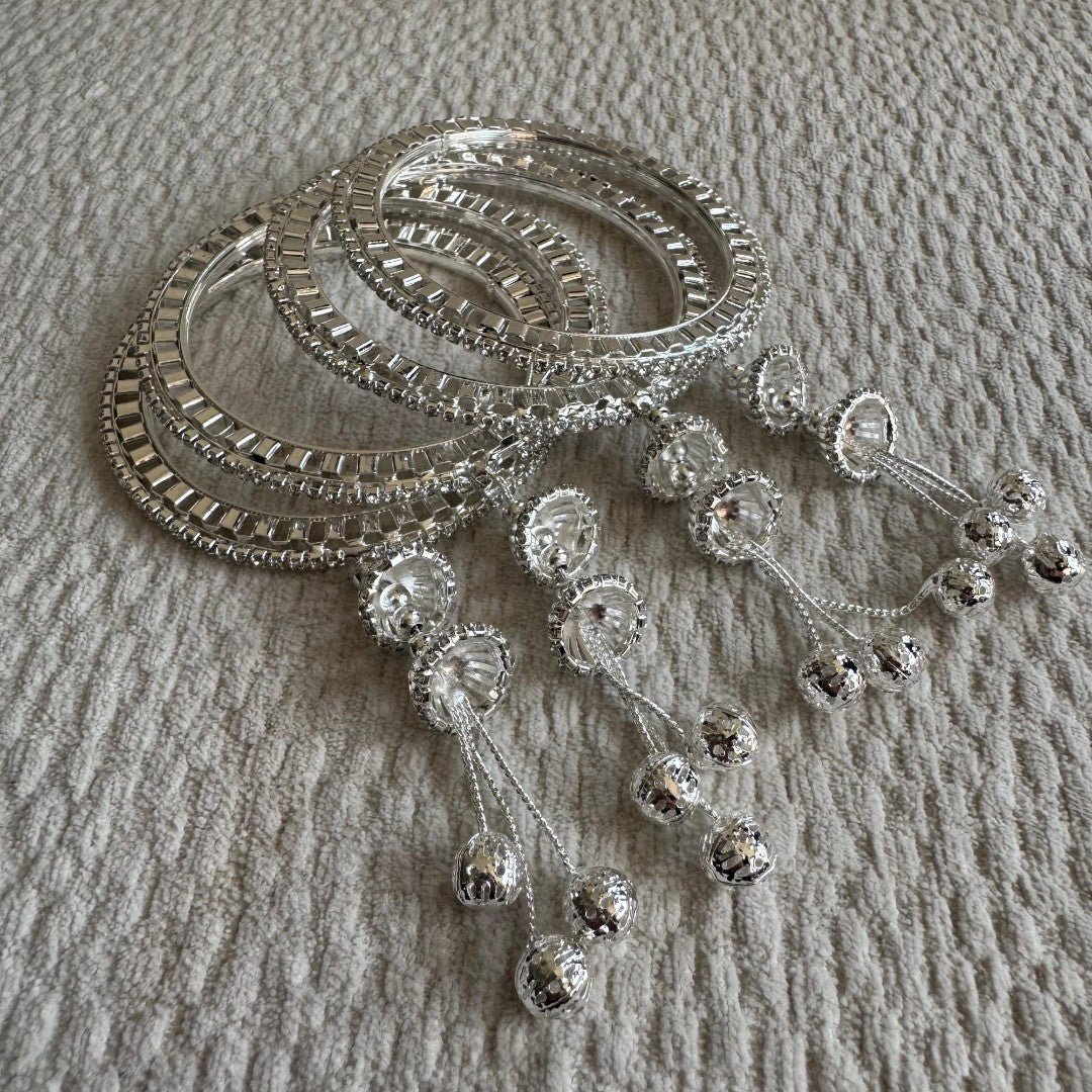 Adults Silver Hanging Bangles