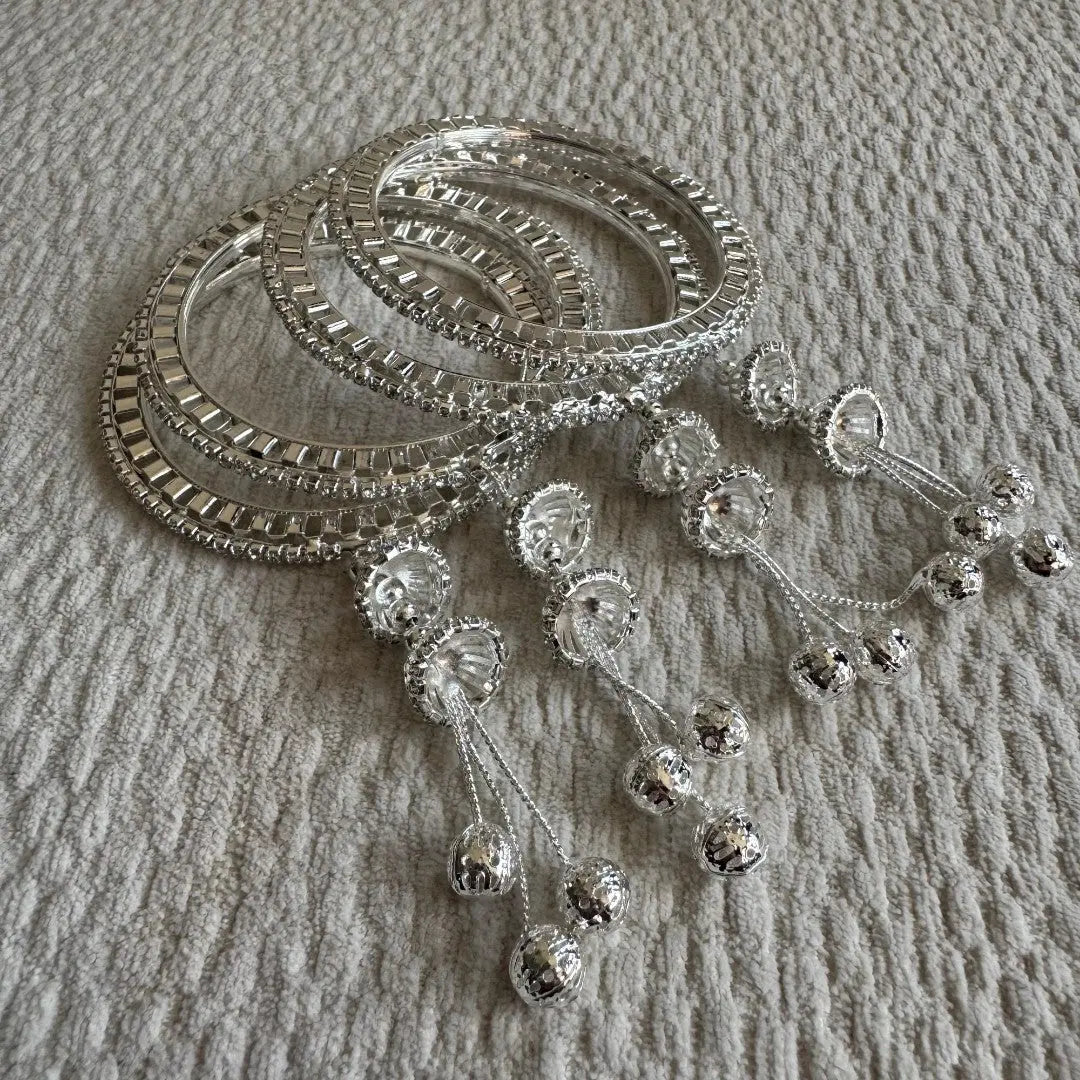 Adults Silver Hanging Bangles THE RAMADAN EDIT