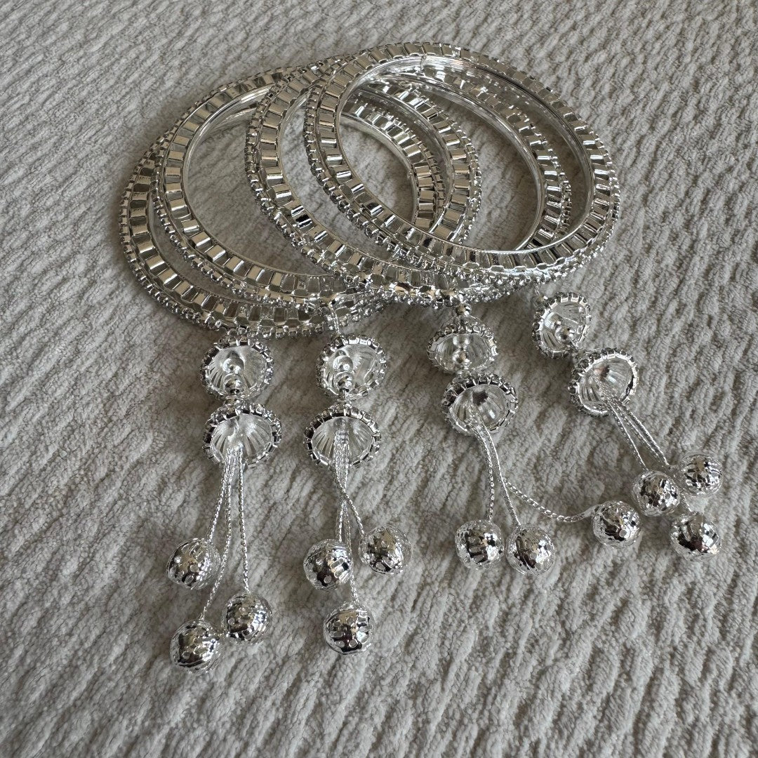 Adults Silver Hanging Bangles