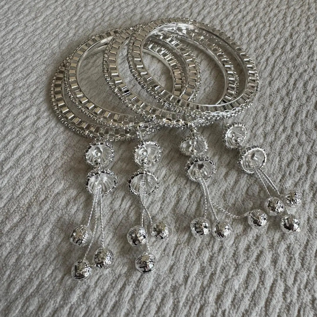 Adults Silver Hanging Bangles THE RAMADAN EDIT