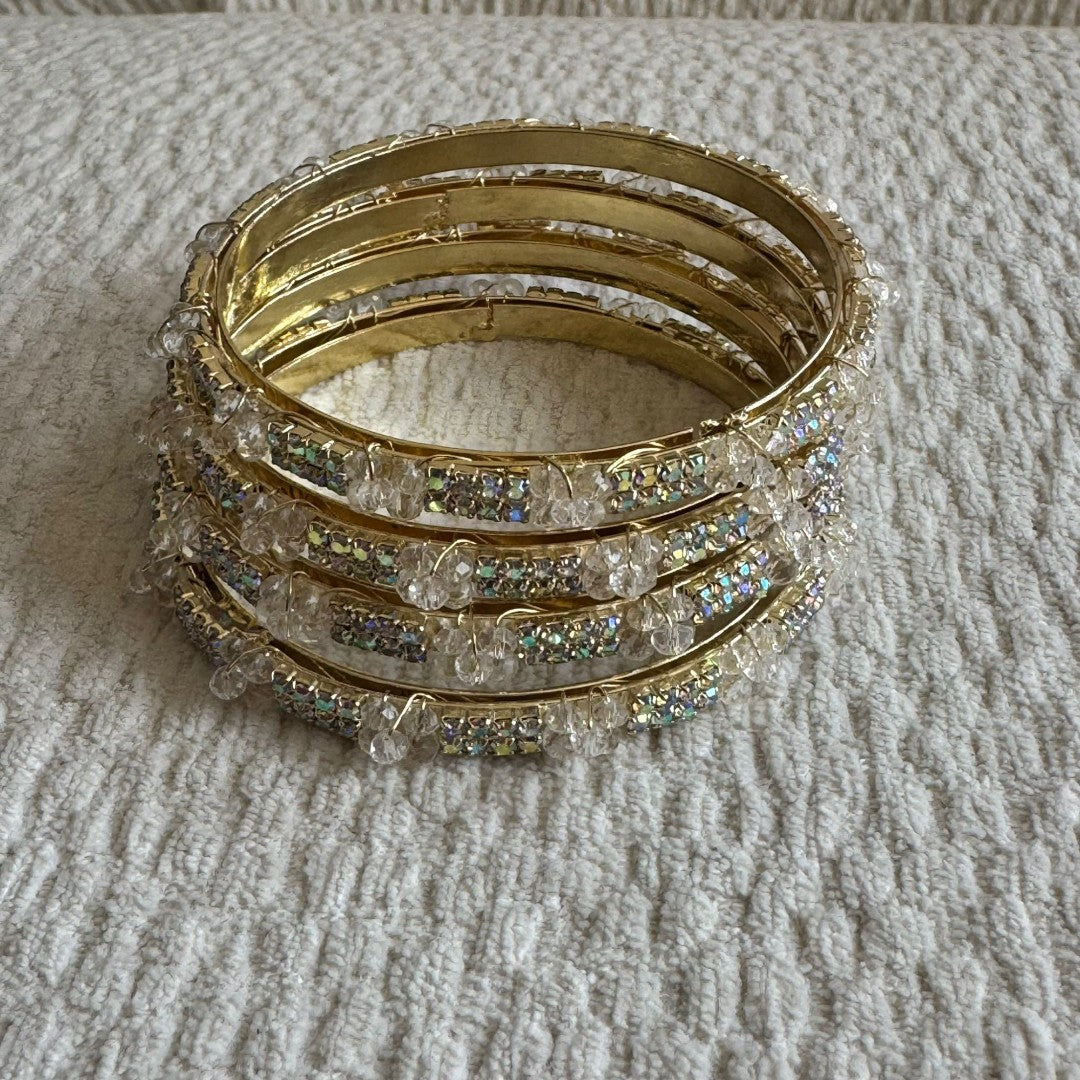 Adults Golden Stone Bangles