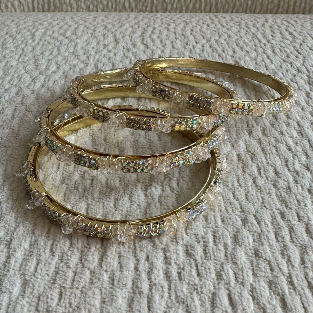 Adults Golden Stone Bangles