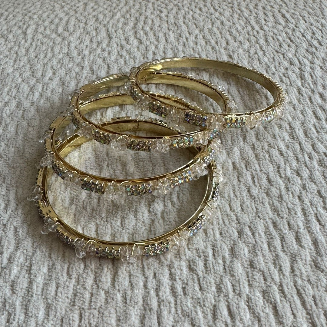 Adults Golden Stone Bangles
