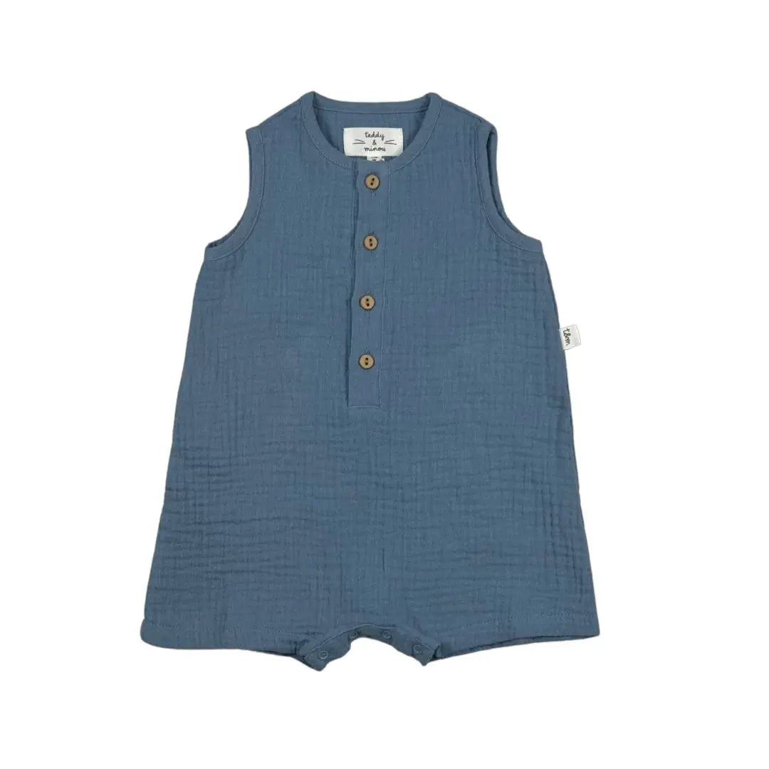 Romper - Denim Blue TEDDY & MINOU