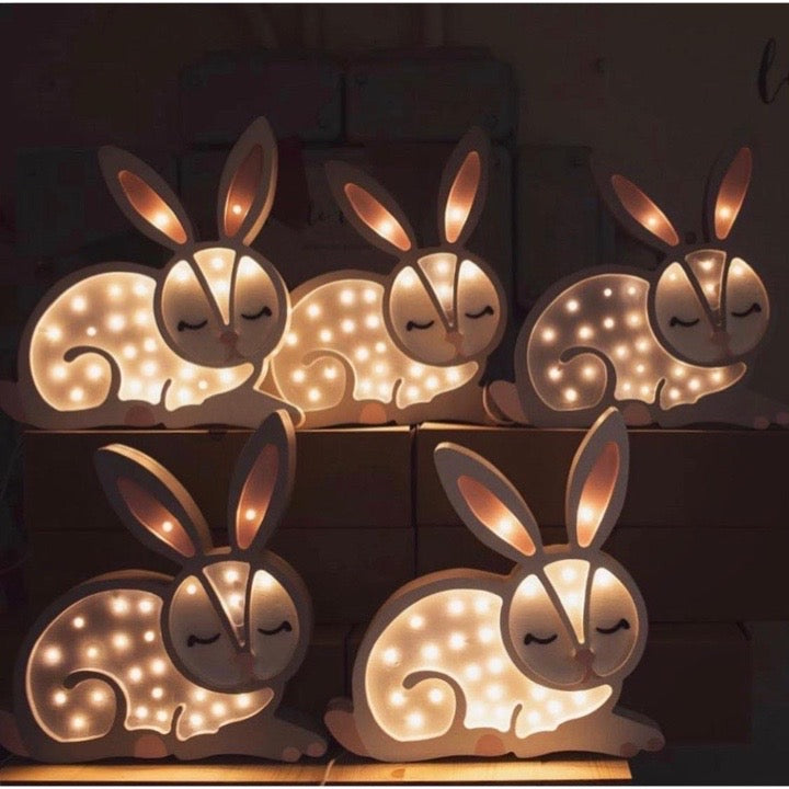 Rabbit Table Lamp Light grey