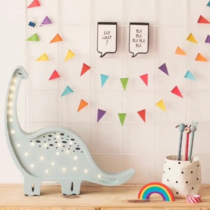 Diplodocus Dinosaur Table Lamp Blue LITTLE LIGHTS