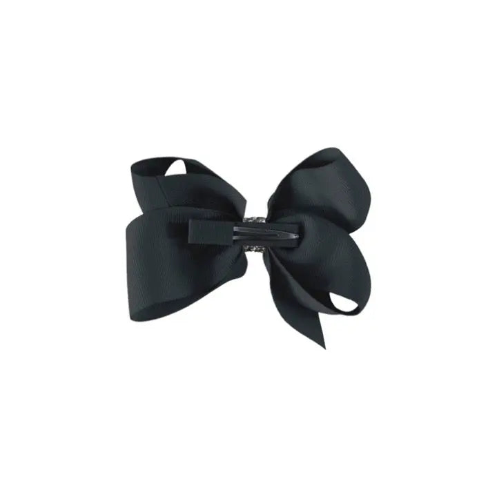 Black Glitter Large Boutique Bow MILLEDEUX