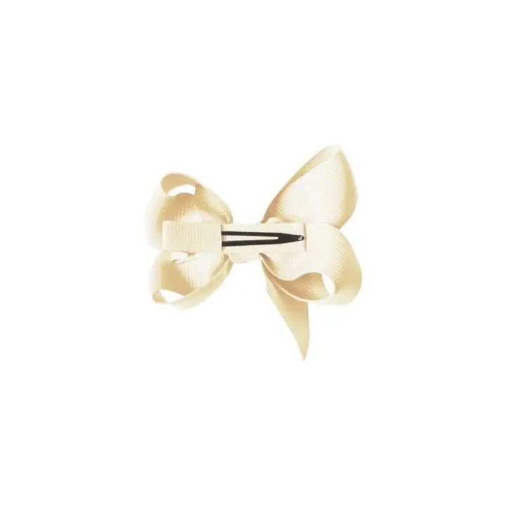 Ivory Medium Boutique Bow Pigtail Set of 2 MILLEDEUX