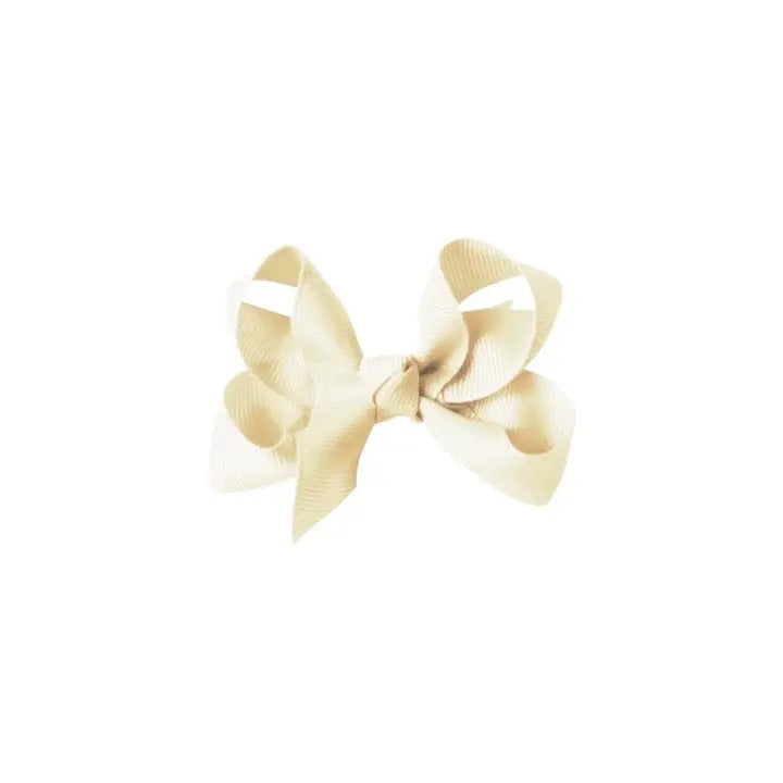 Ivory Medium Boutique Bow Pigtail Set of 2 MILLEDEUX