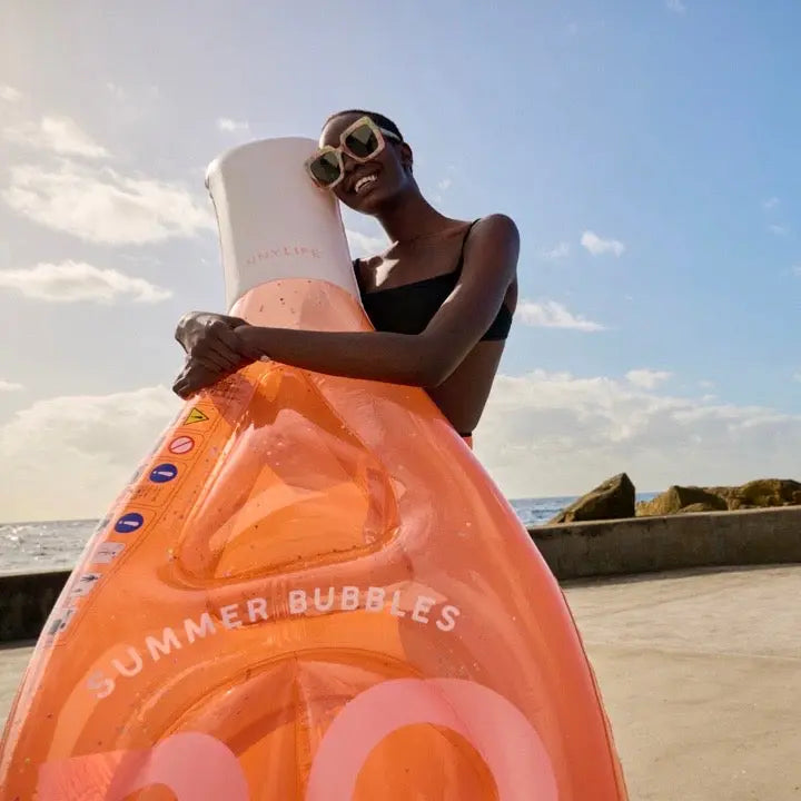 Luxe Lie-On Float Rose Bottle SUNNYLIFE AUSTRALIA