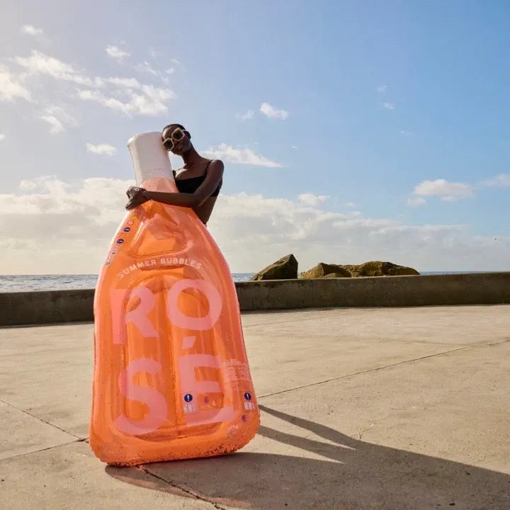 Luxe Lie-On Float Rose Bottle SUNNYLIFE AUSTRALIA