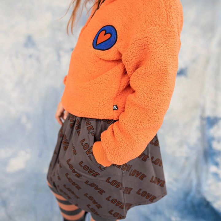 Heart Eyes - Sweater With Zipper + Embroidery