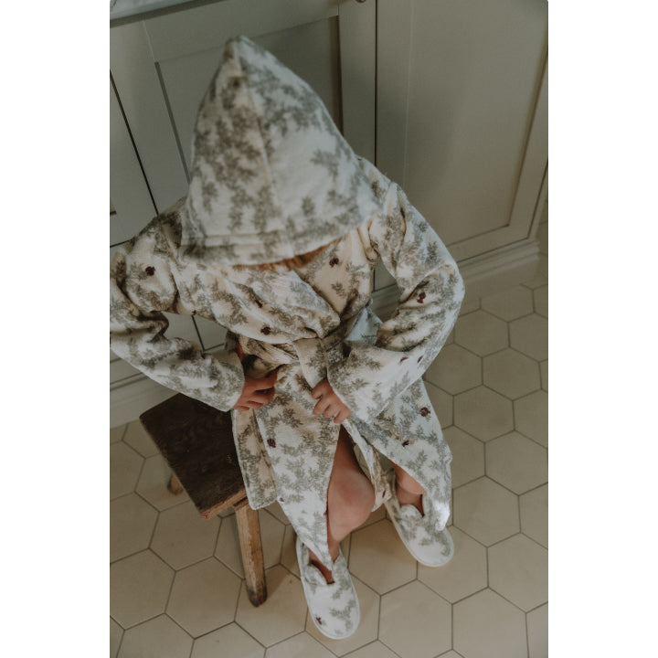 Pomegranate Terry Bathrobe
