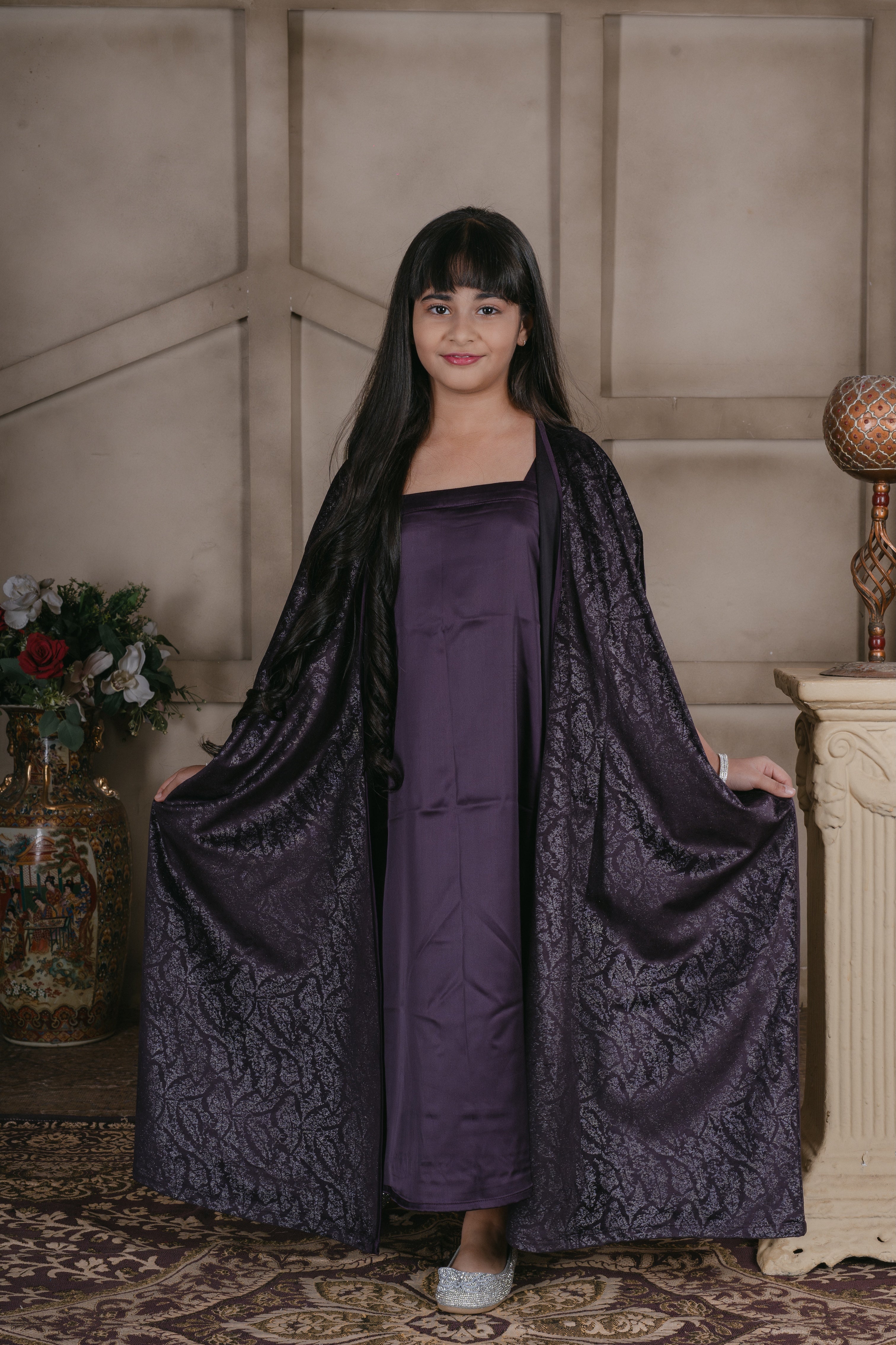 Layla Plum Shiney Bisht Set