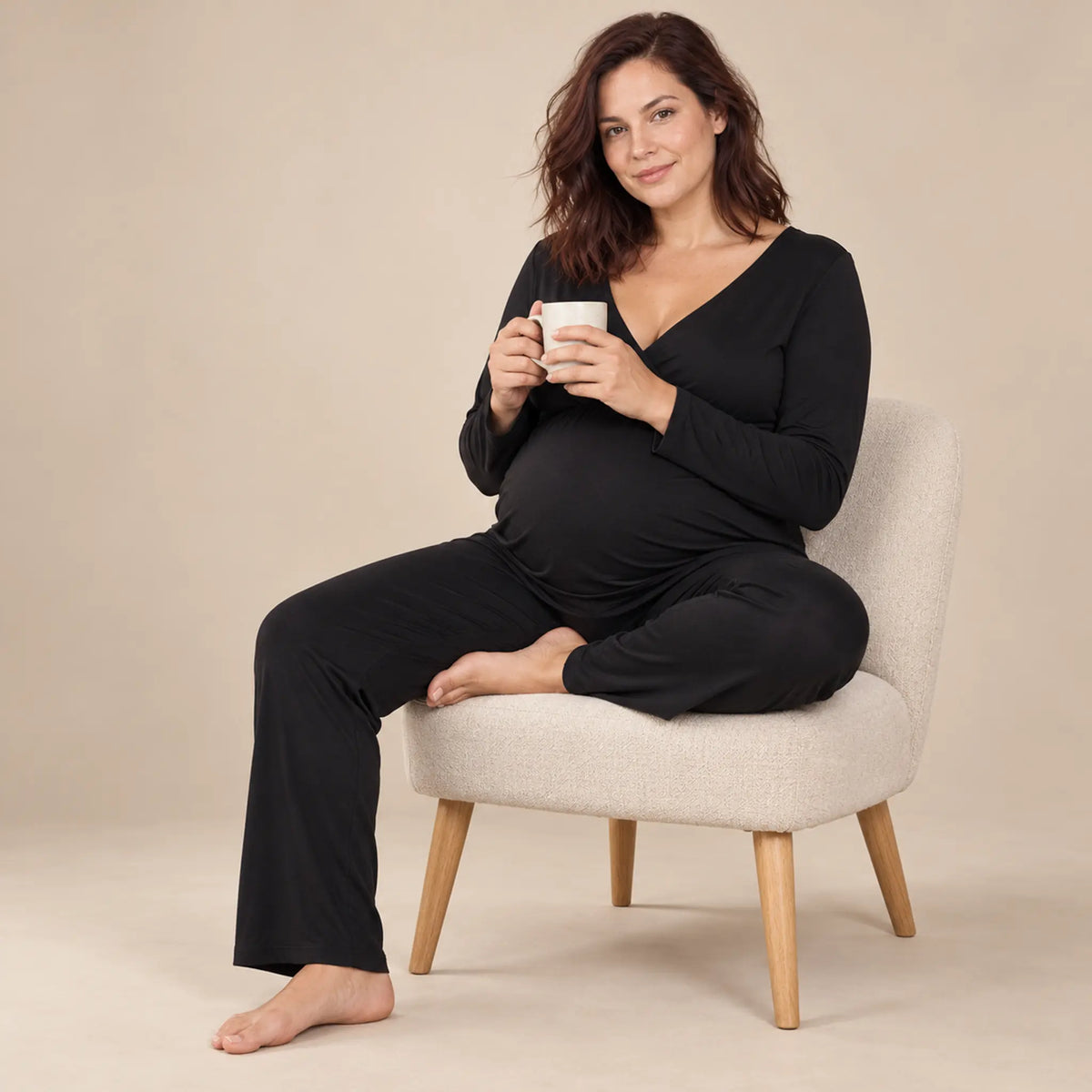 Camille: Bamboo 2pc PJ — maternity lookbook, look 04