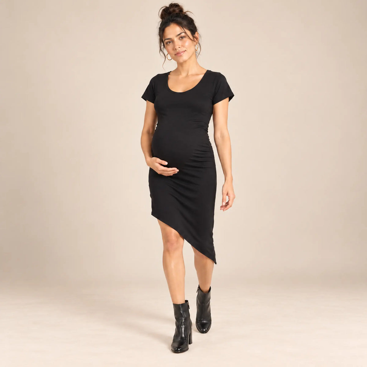 India Maternity T-Shirt Dress β maternity lookbook, look 03