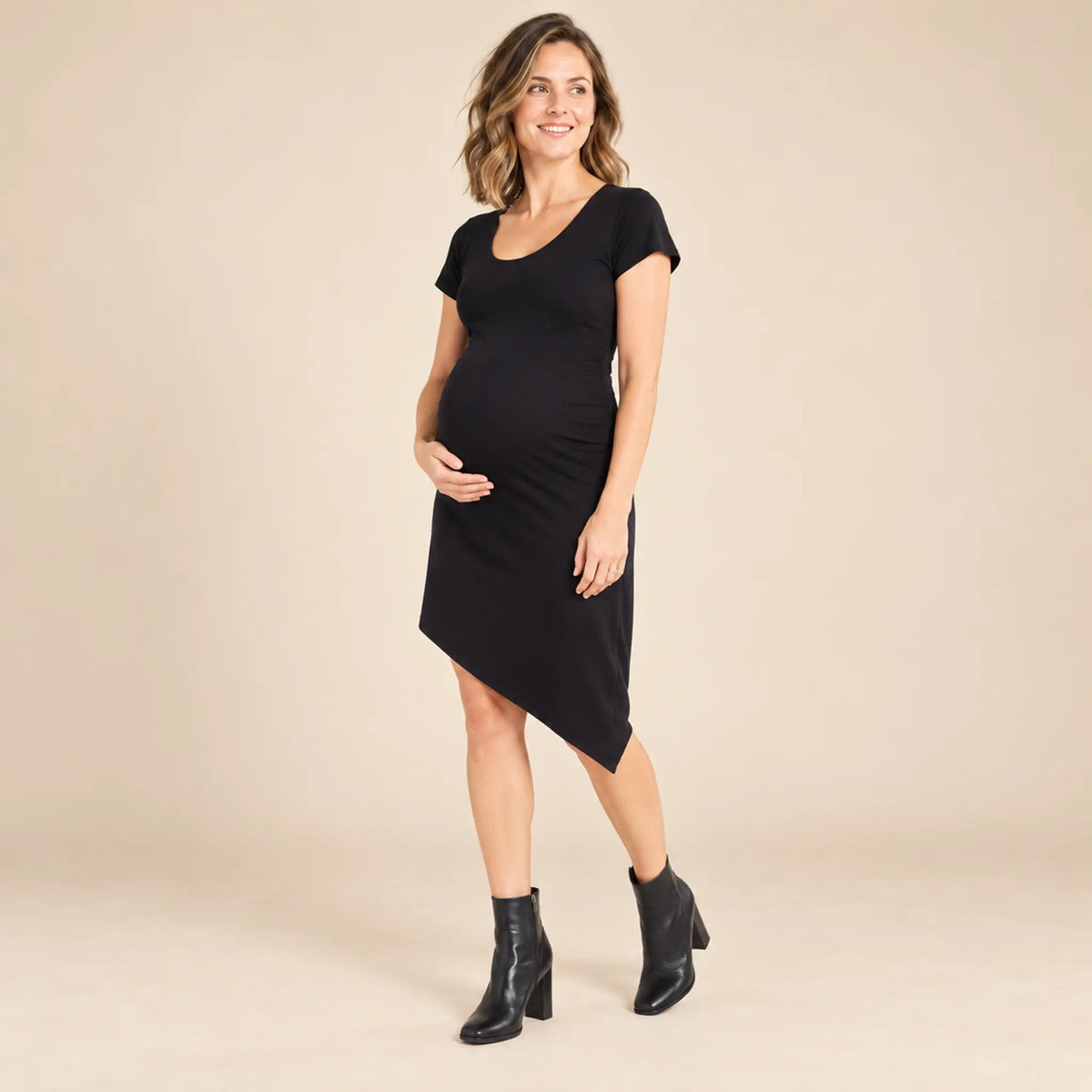 India Maternity T-Shirt Dress β maternity lookbook, look 05