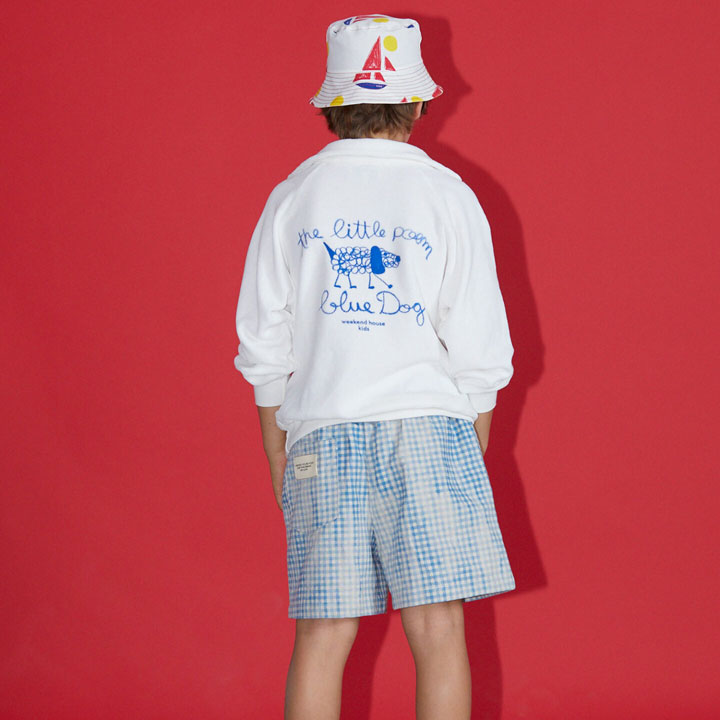 Linen check bermuda