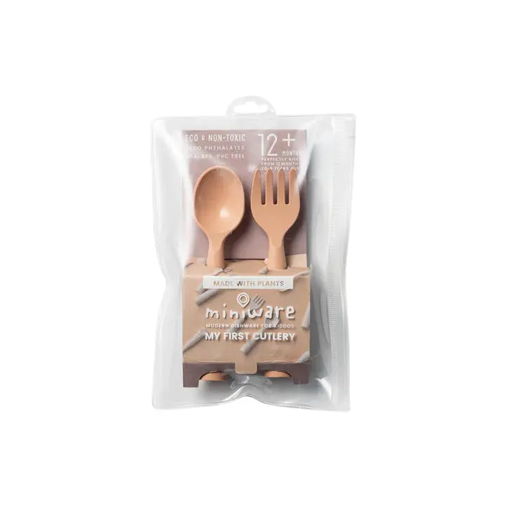 My First Cutlery Set-Toffee MINIWARE