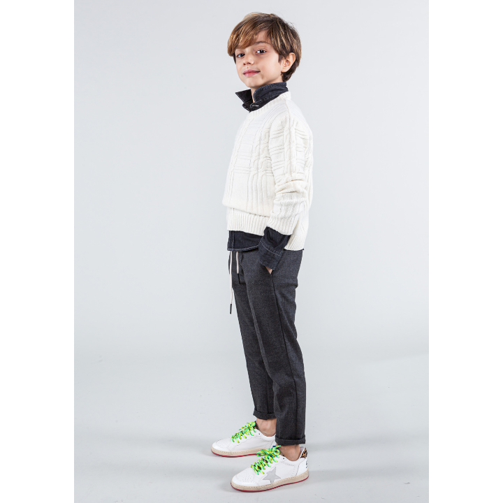 Boy Five Pockets Denim Pants - Dark Blue