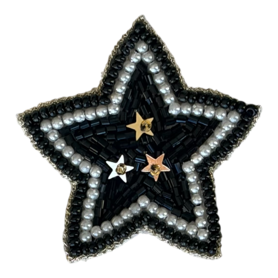 Noir Astra Brooch