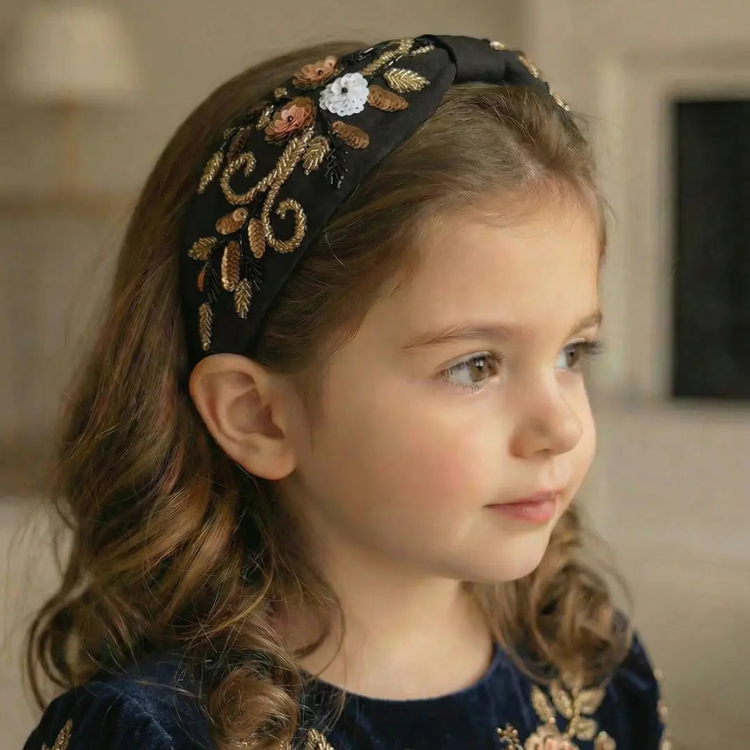 Noir Garden Couture Headband LAYALEE