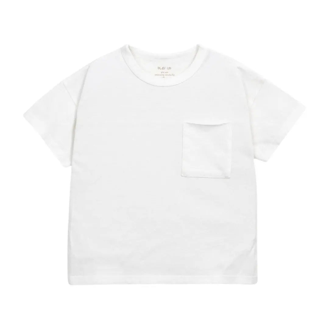 Plain White Jersey T-shirt & Greenberry Swim Shorts PLAY UP