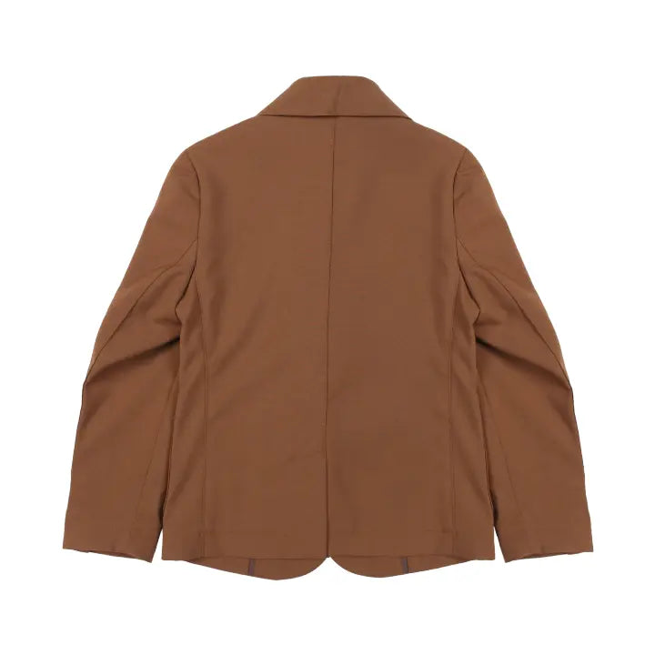Boy 2 Buttons Jacket - Brown NUPKEET