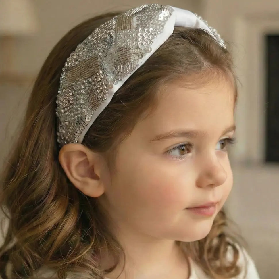 Silver Bloom Headband LAYALEE