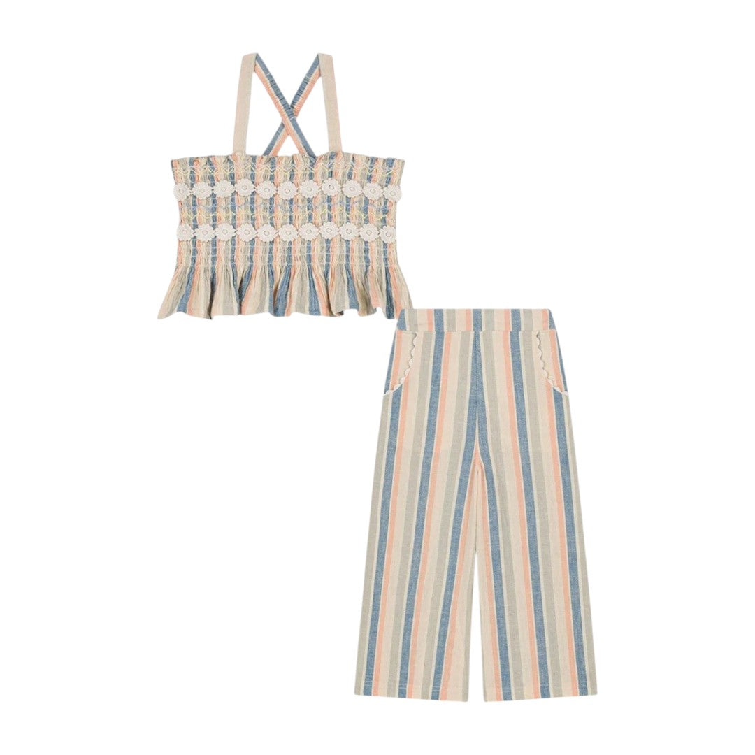 Stripes Florentina Crop Top & Stripes Pants