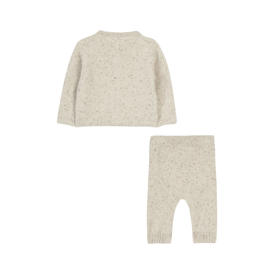 100% Cotton Knit Beige Baby Set