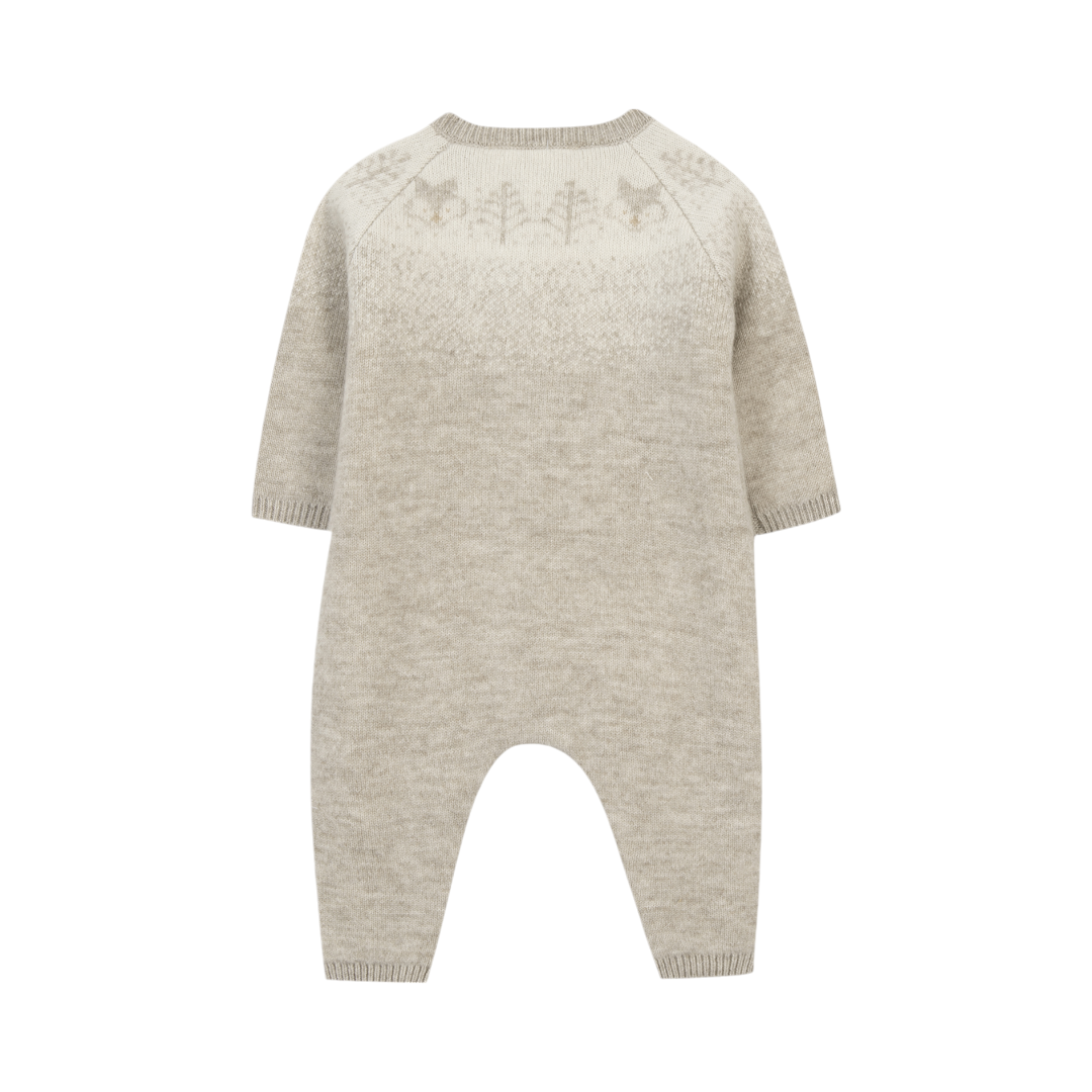 Wool Cashmere Onesie - Sand