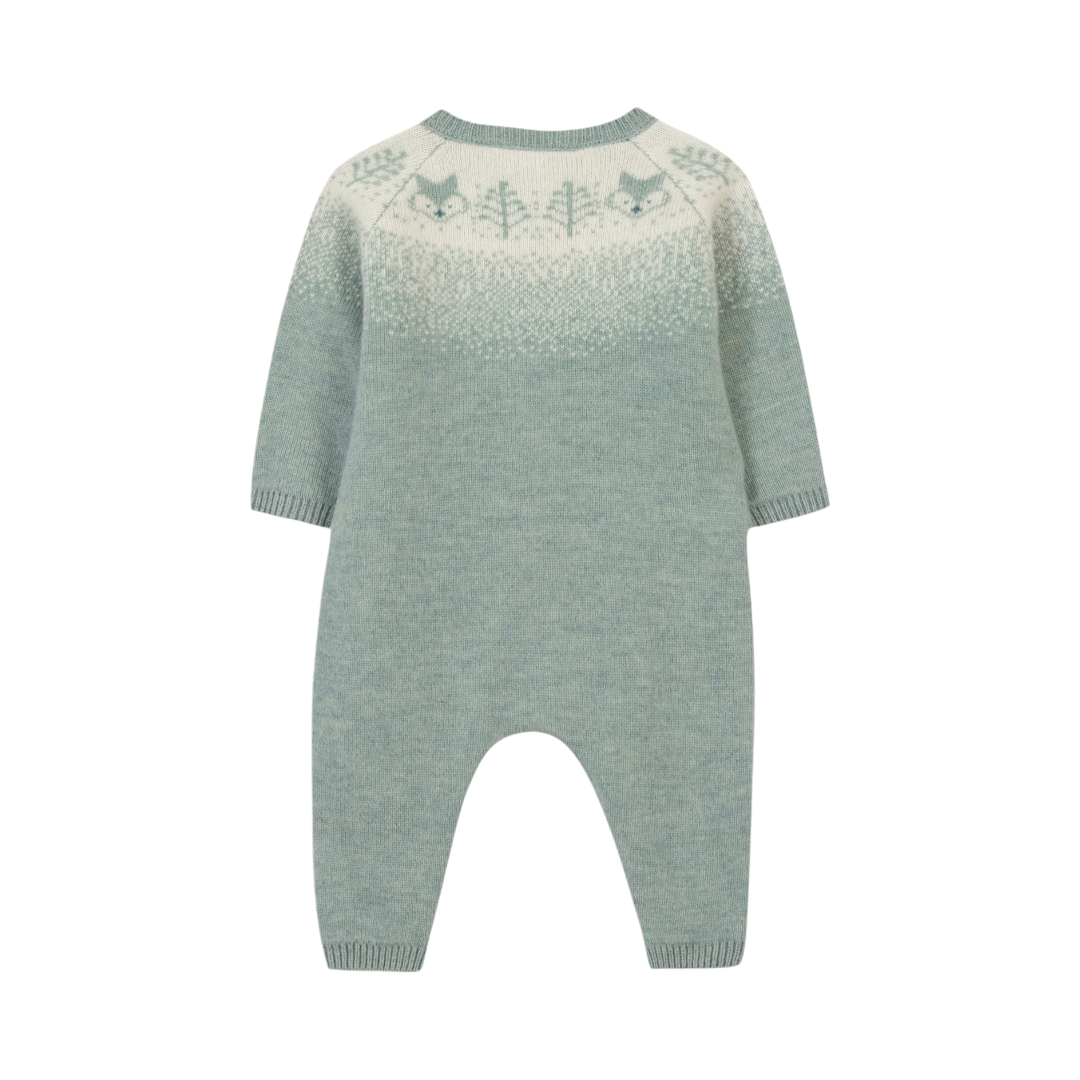 Wool Cashmere Onesie - Jade Green