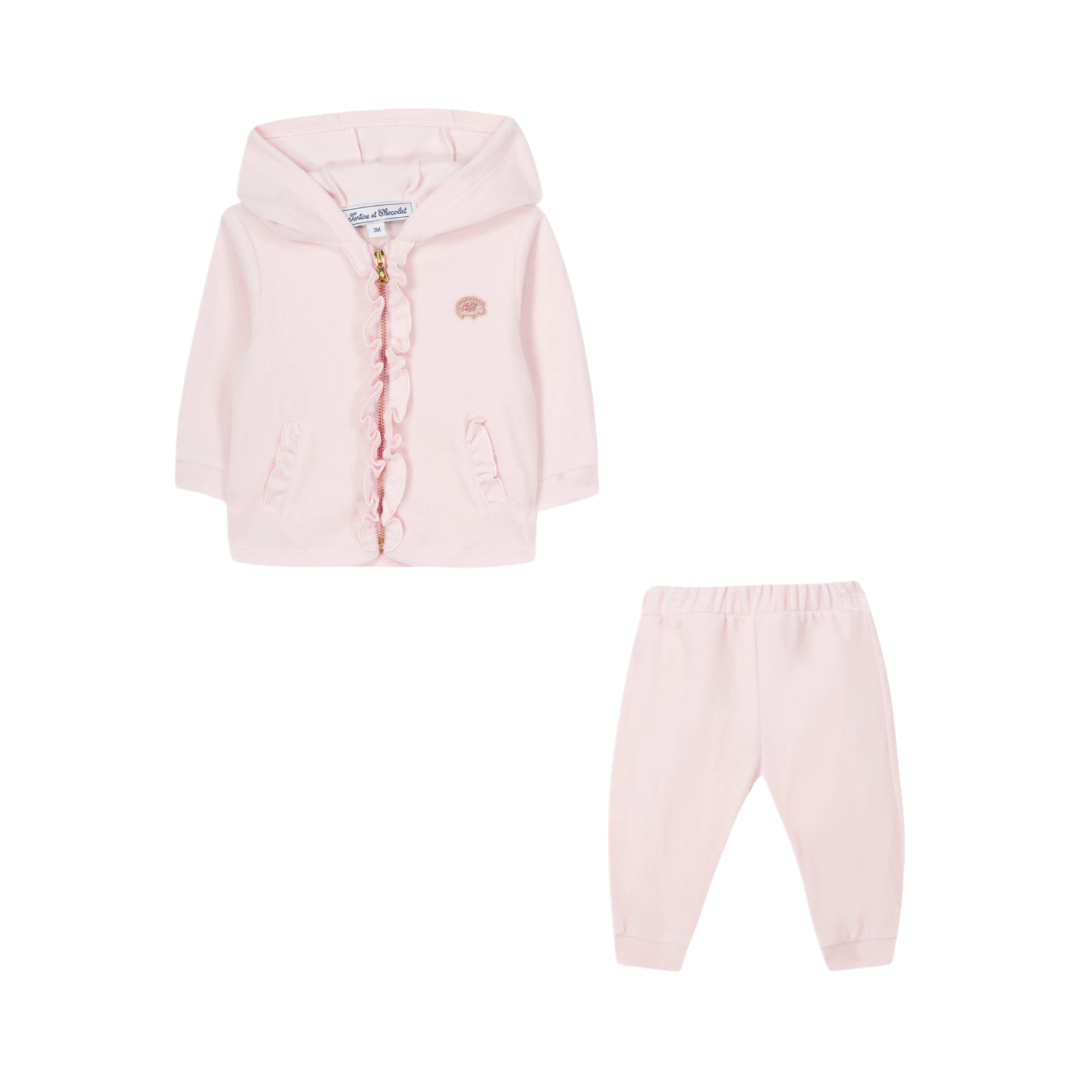 Pale Pink Girls Tracksuit