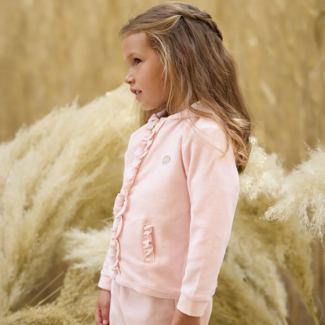 Pale Pink Girls Tracksuit