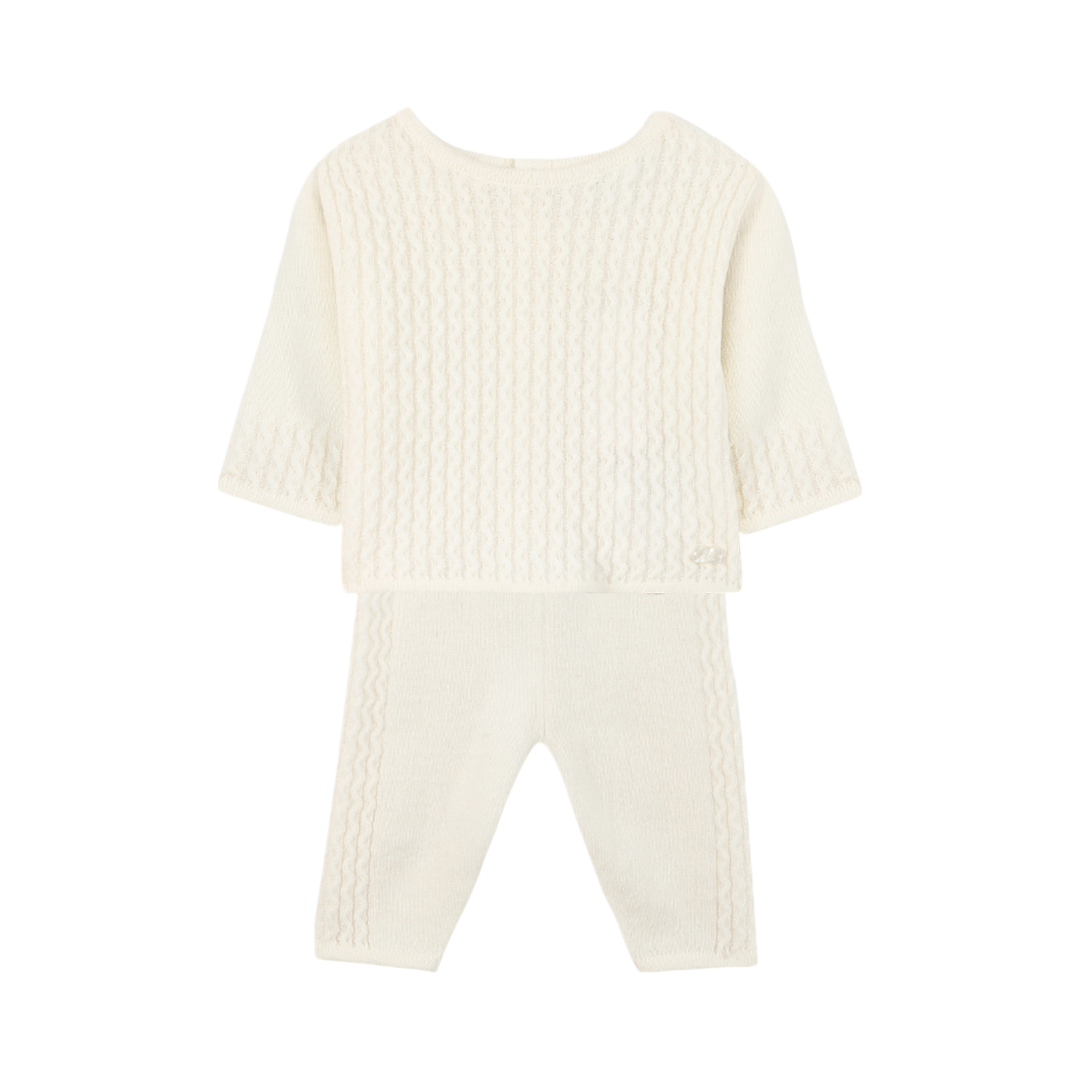 100% Cashmere Set - Ecru