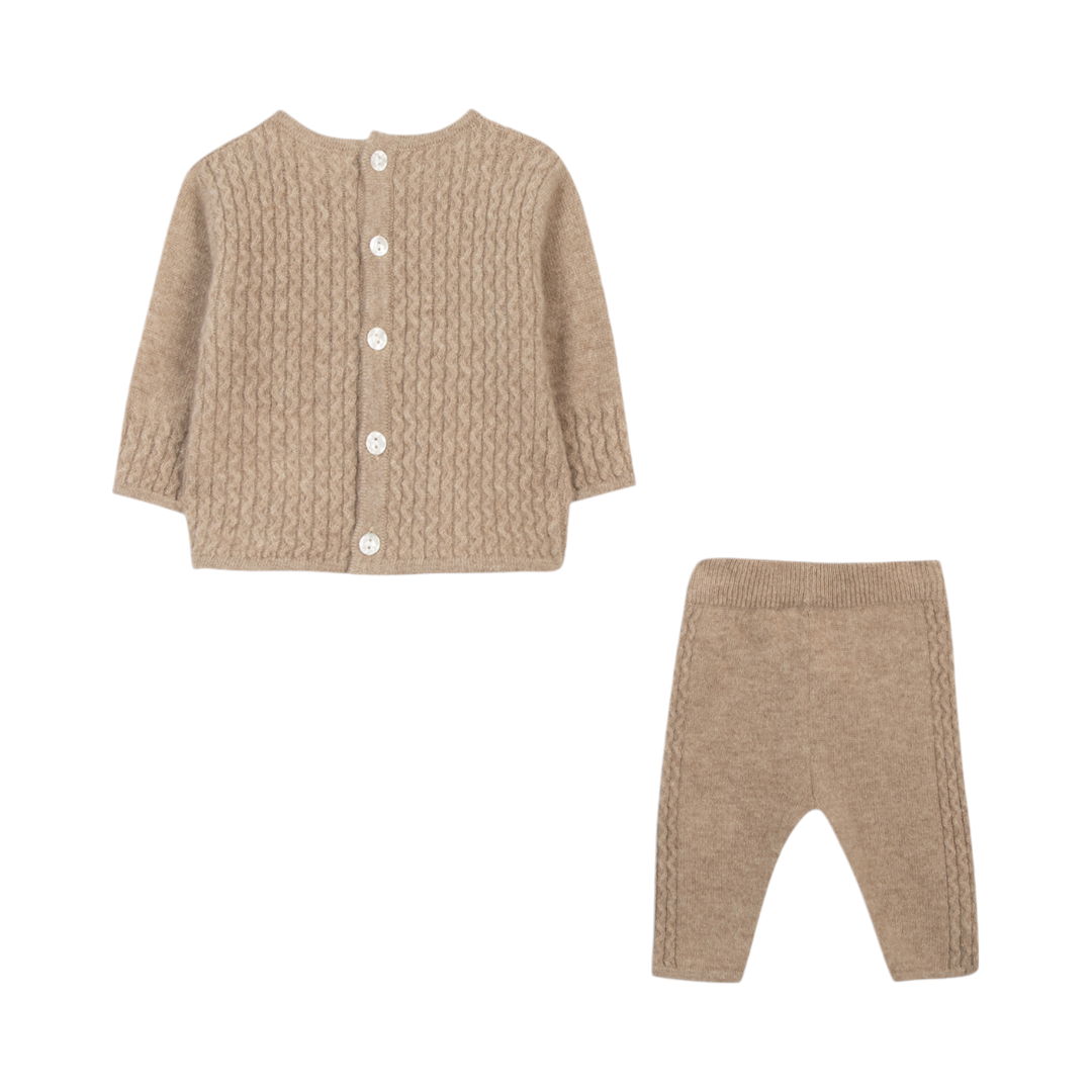 100% Cashmere Set - Beige