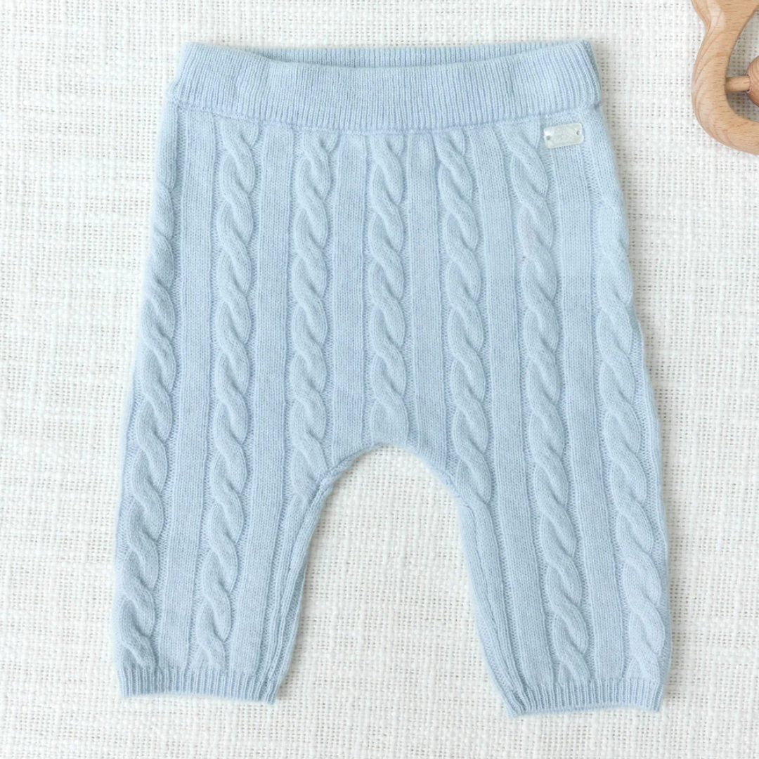 Wool Cashmere Baby Set - Sky Blue