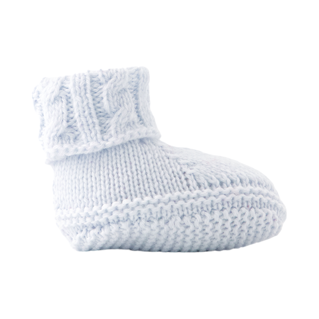 Knit Baby Socks - Sky Blue