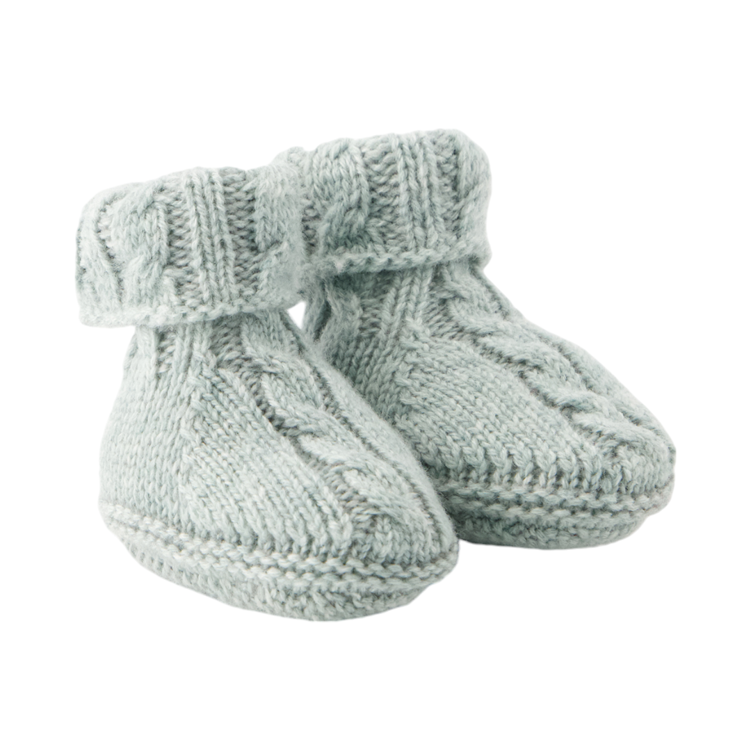 Knit Baby Socks - Jade Green