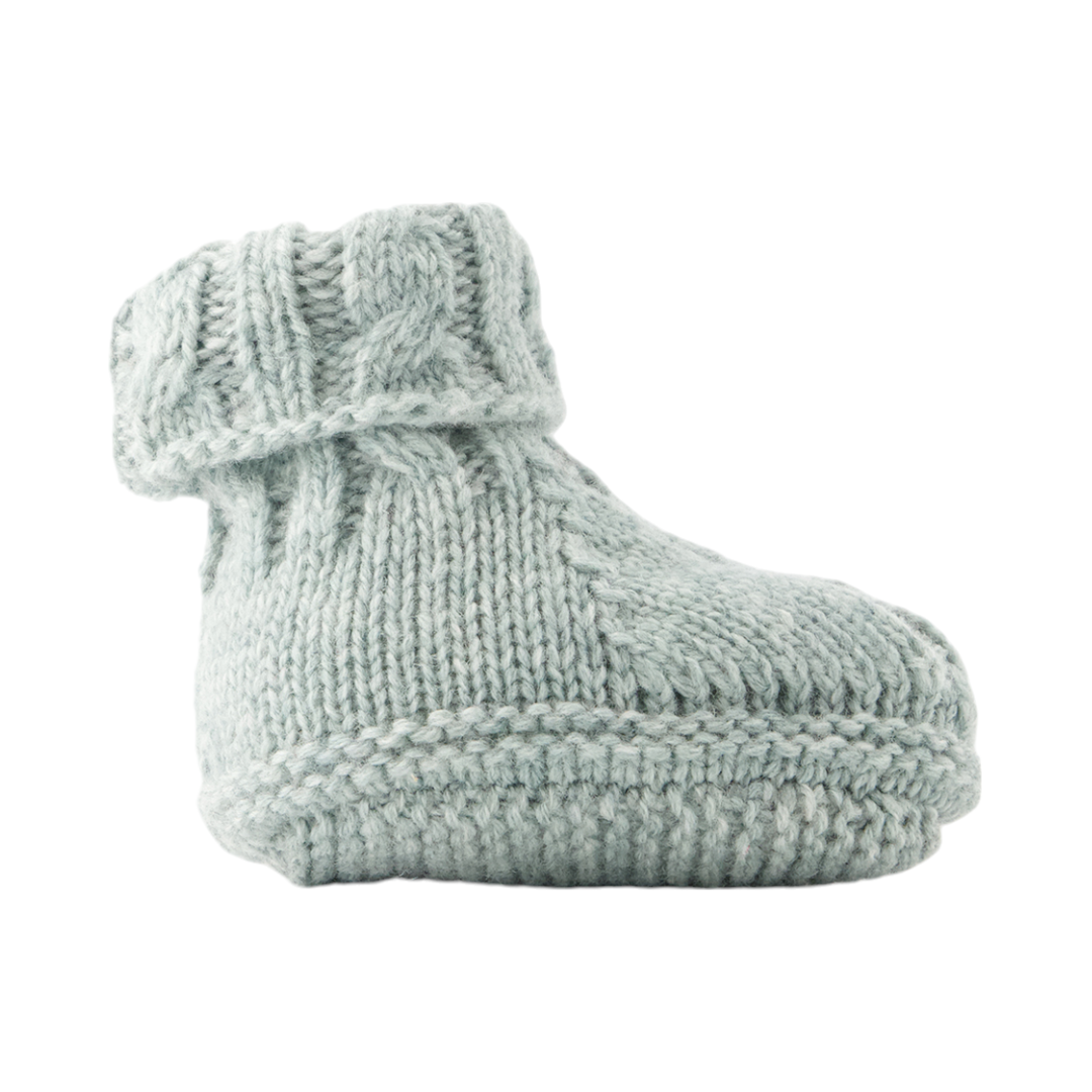 Knit Baby Socks - Jade Green