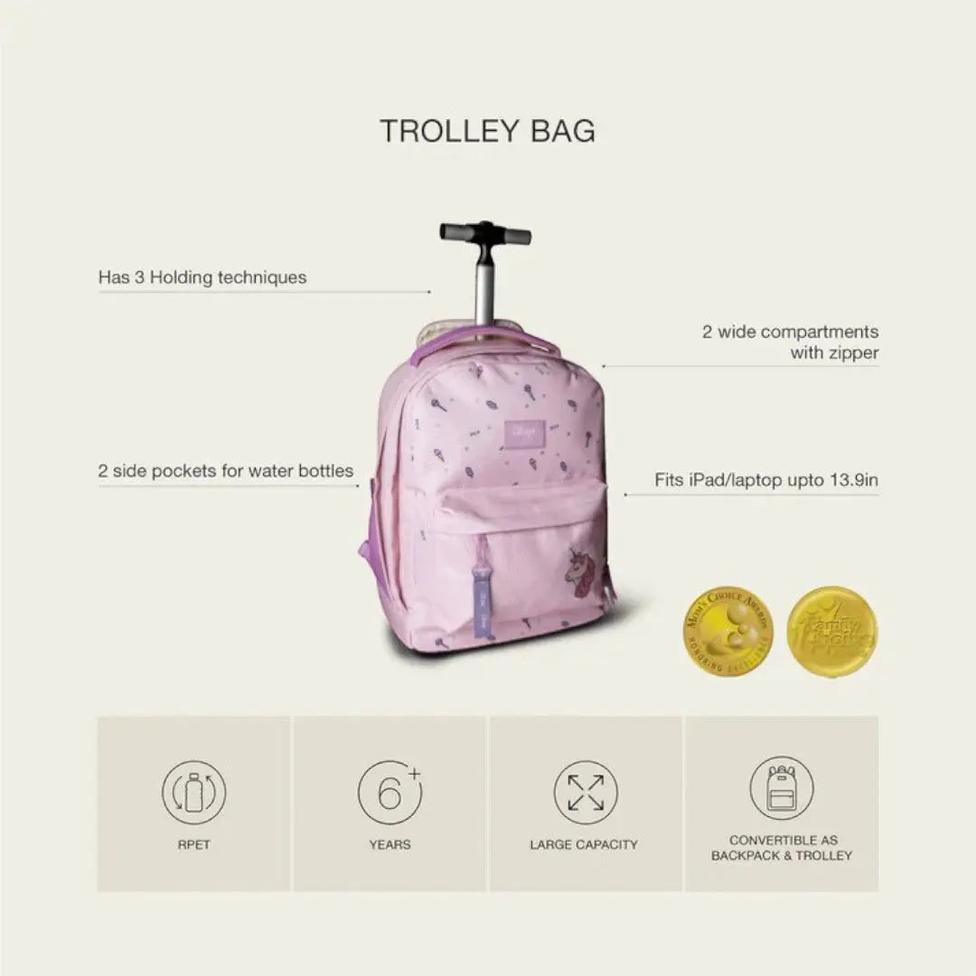 Trolley Bag - Stormy Unicorn CITRON