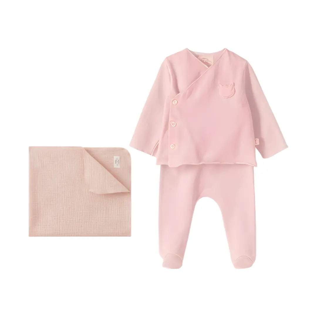 Smoothie Pink Baby Gift Set TEDDY & MINOU