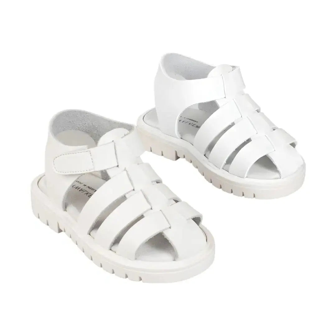 Babywalker White Greek Sandal BABYWALKER