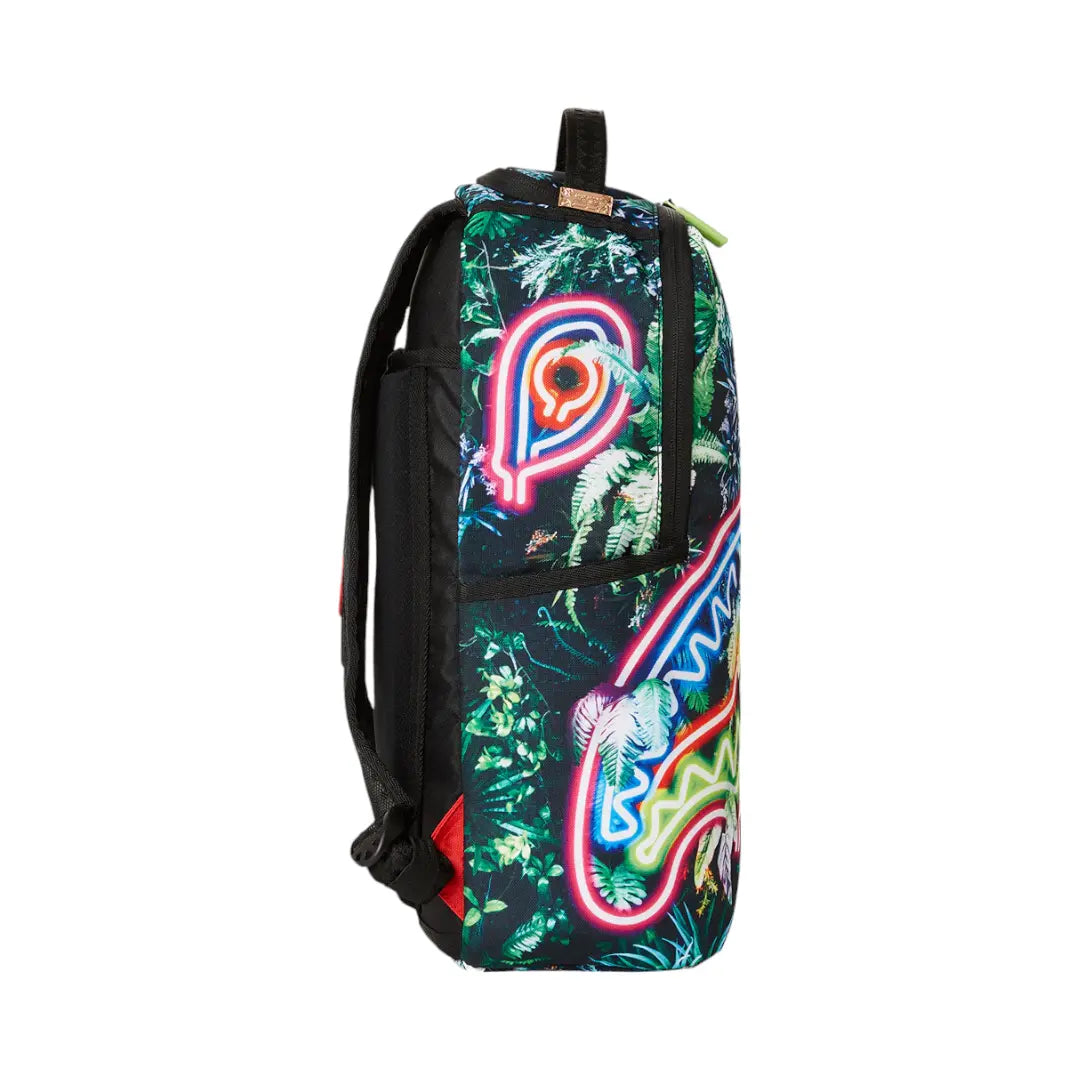Neon Shark Jungle Dlxsr Backpack SPRAYGROUND